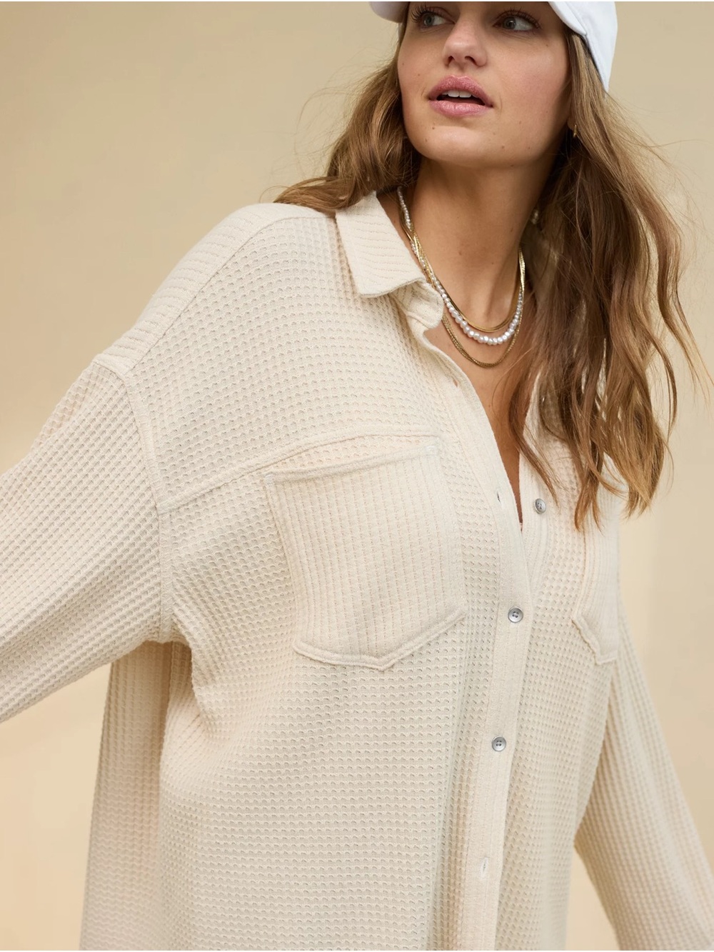 Aerie Anytime Fave Waffle Shirt